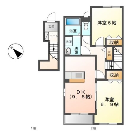 コモド　ピノIIIの物件間取画像